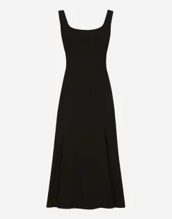 Calf-length cady dress