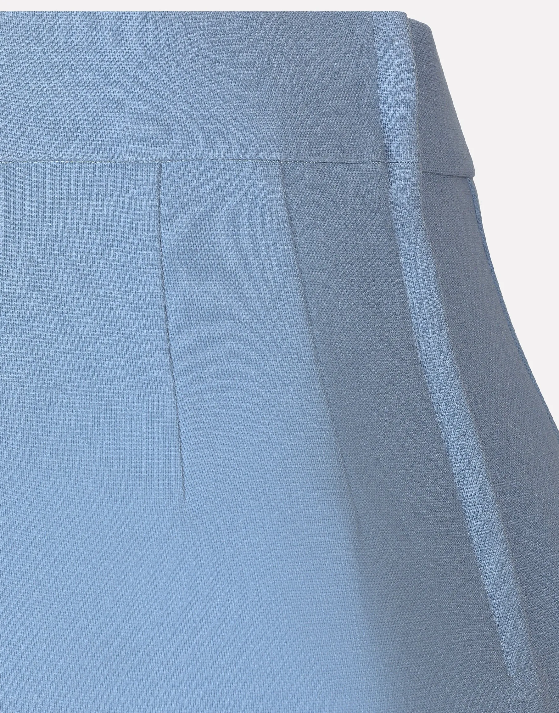 Calf-length wool crêpe pencil skirt with DG logo