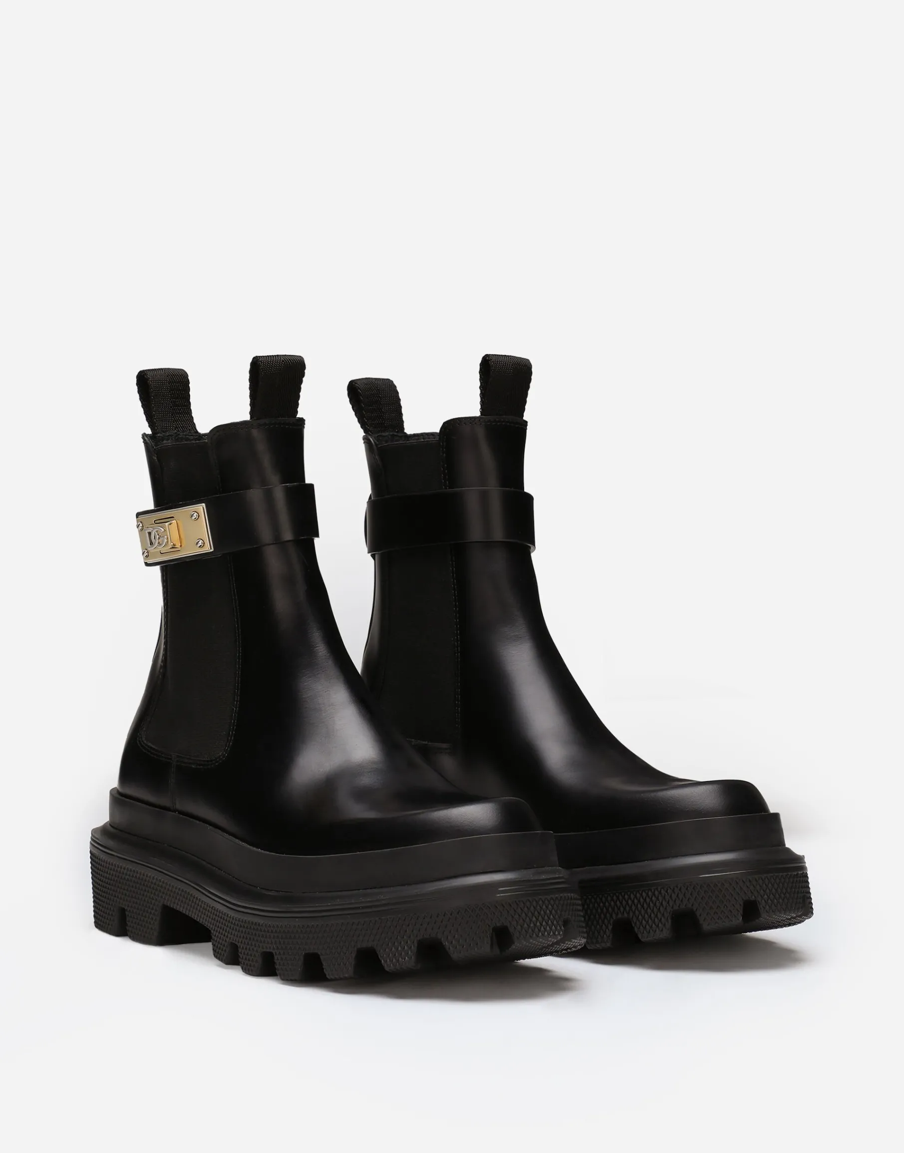 Calfskin ankle boots