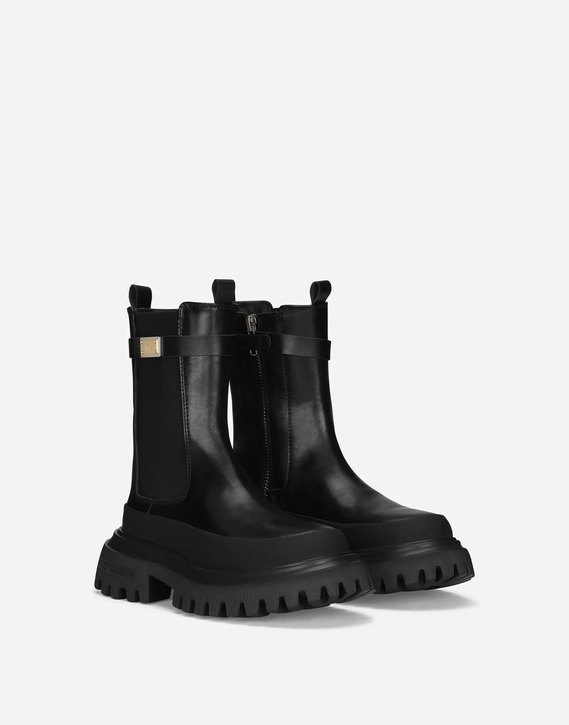 Calfskin ankle boots