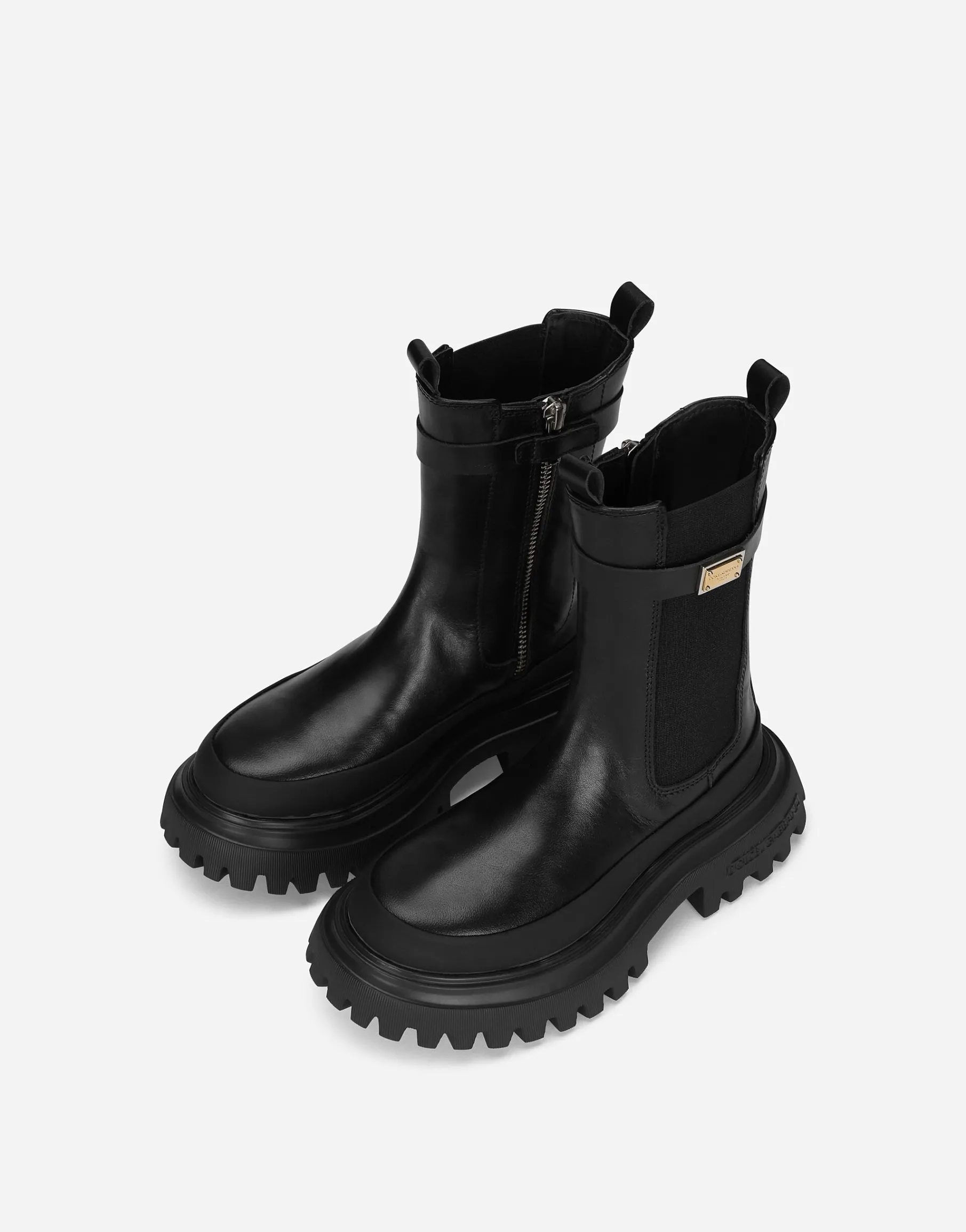 Calfskin ankle boots