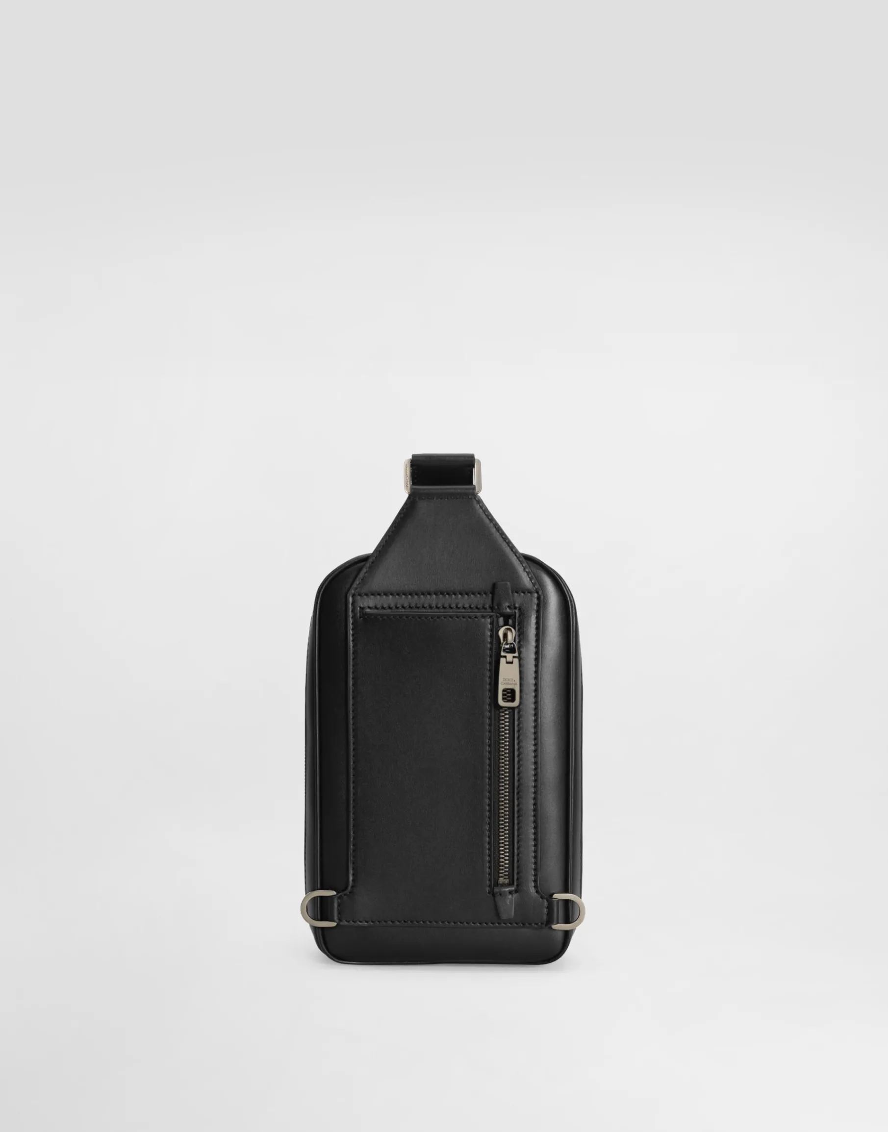 Calfskin belt bag with raised logo