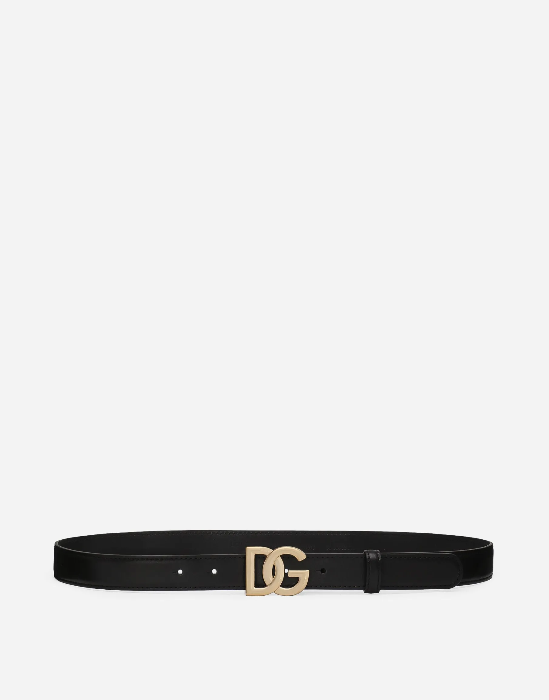 Calfskin belt with DG logo