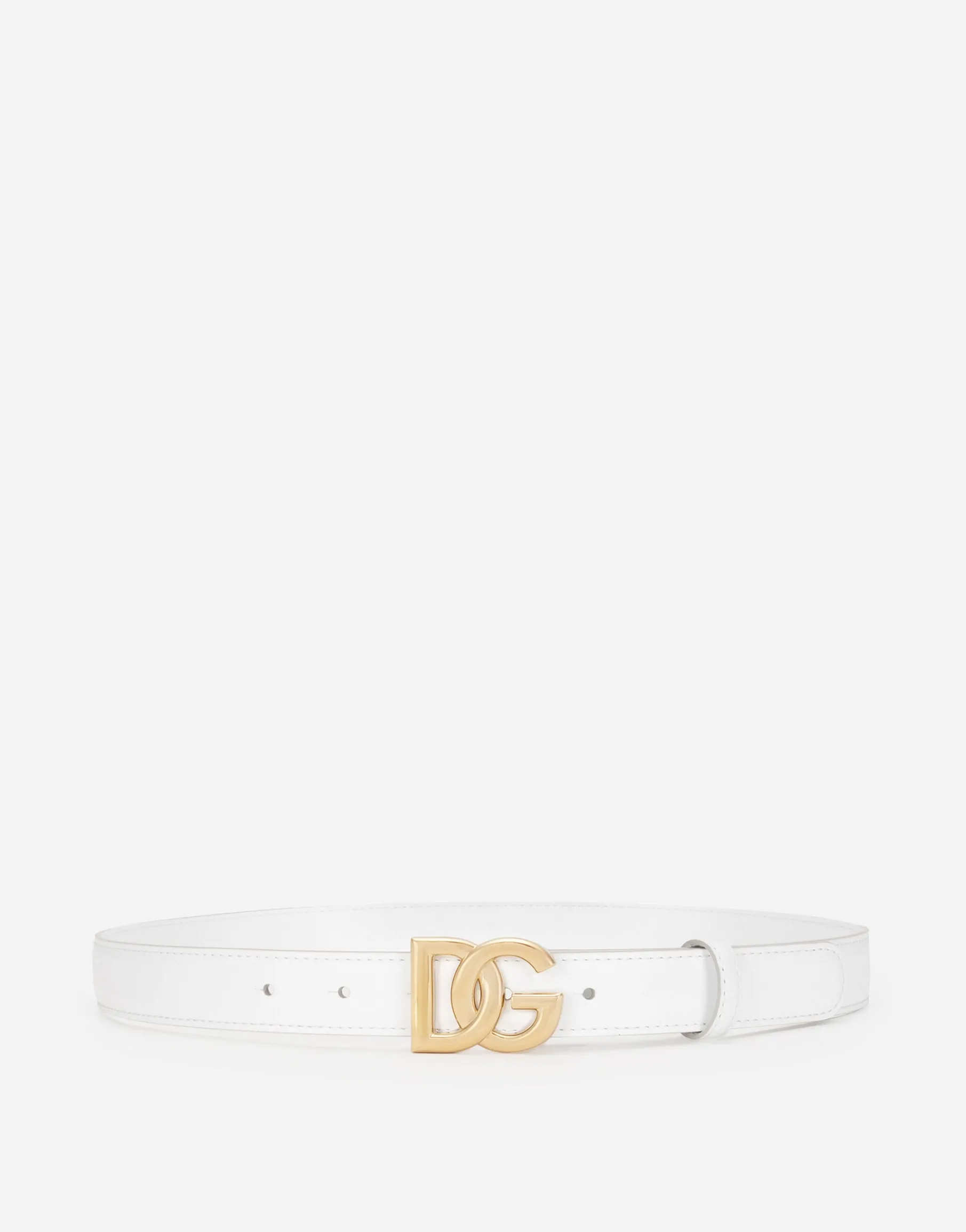 Calfskin belt with DG logo