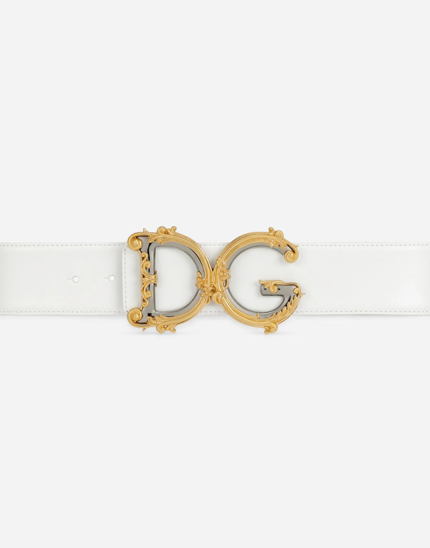 Calfskin belt with logo