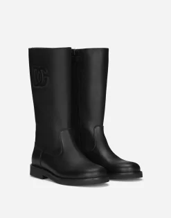 Calfskin boots