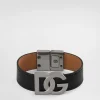 Calfskin bracelet with DG logo