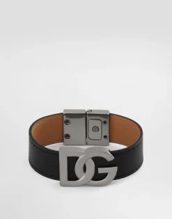 Calfskin bracelet with DG logo