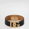 Calfskin bracelet with DG logo