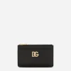 Calfskin card holder with DG logo