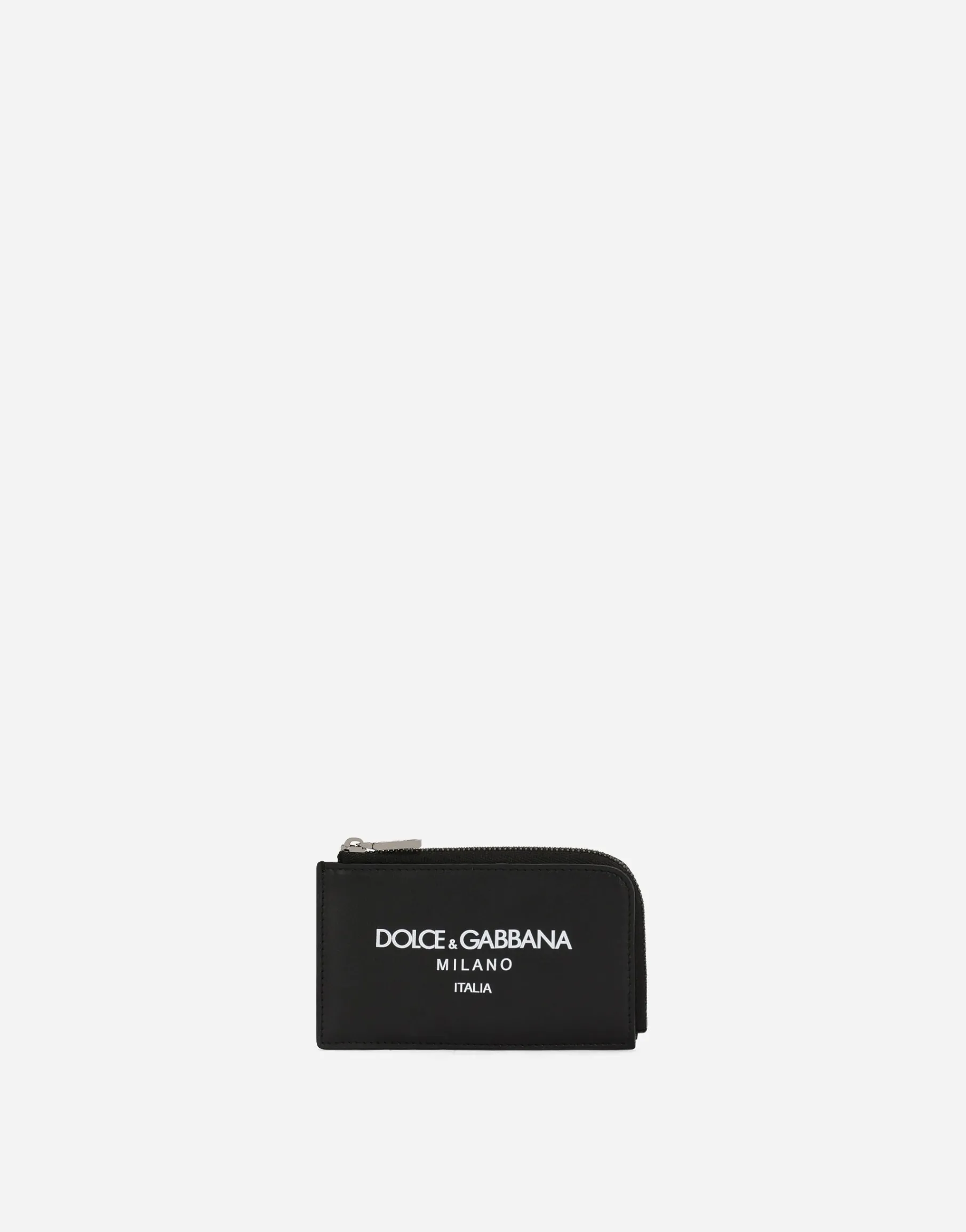 Calfskin card holder with logo