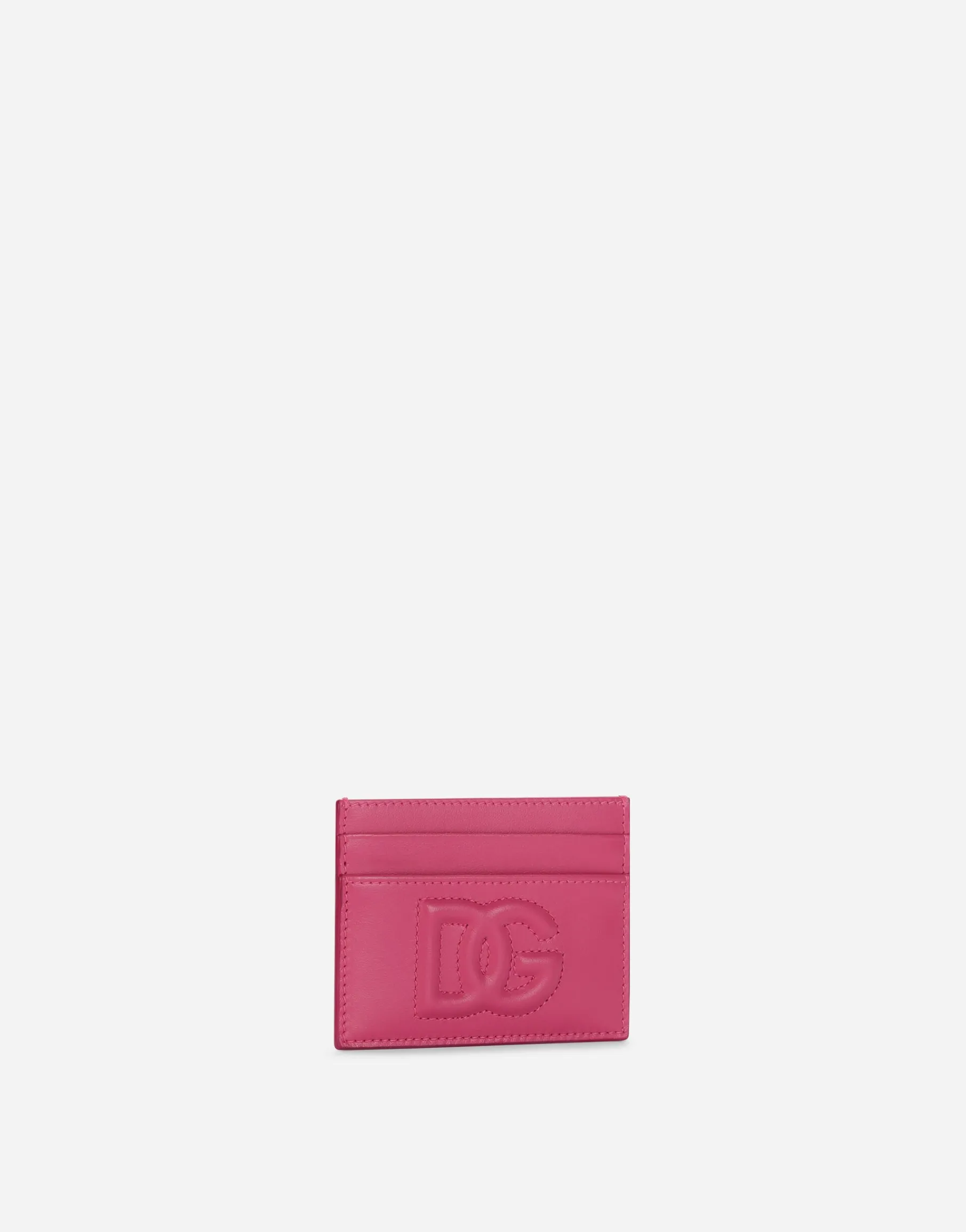 Calfskin card holder with DG Logo