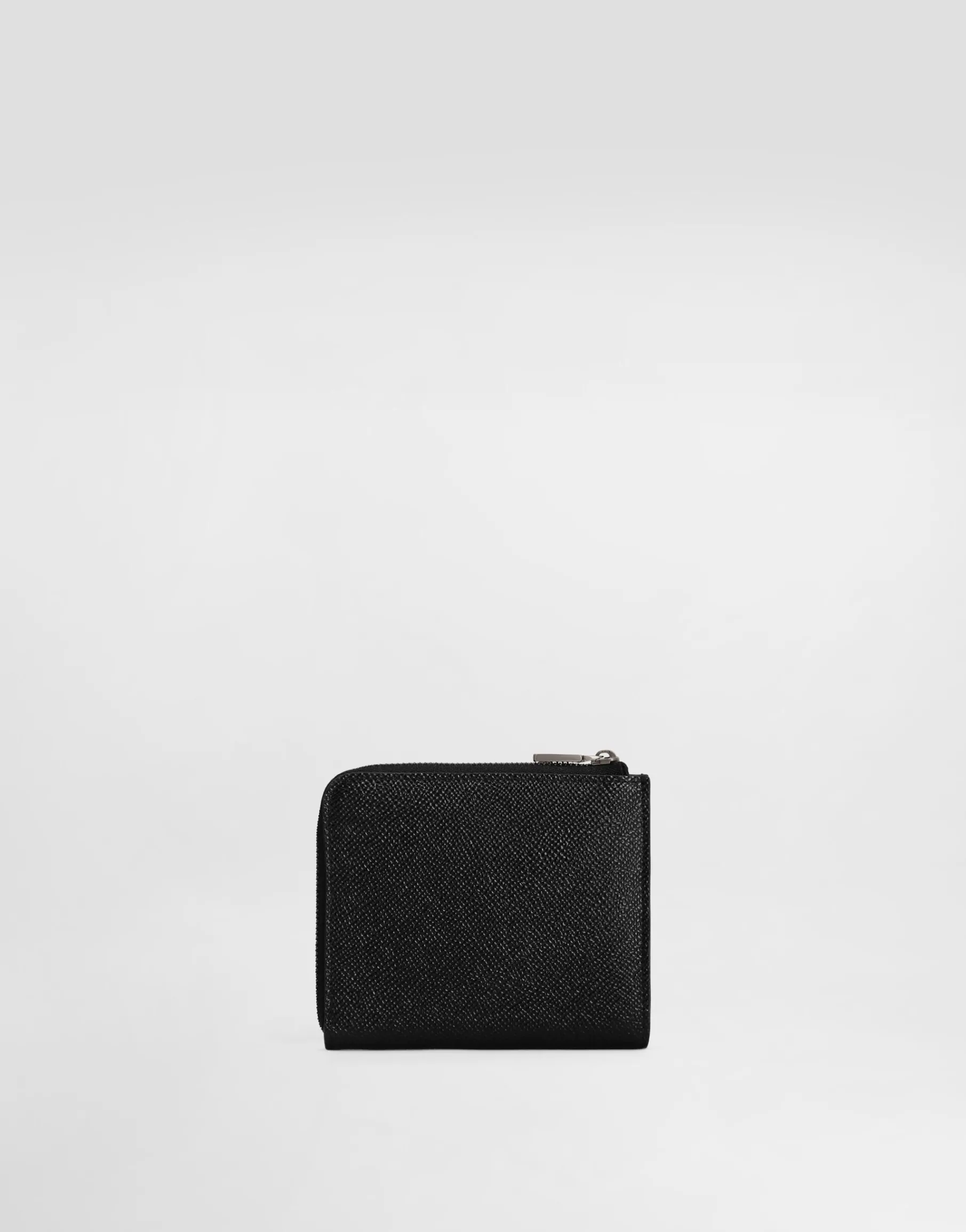 Calfskin card holder with branded plate