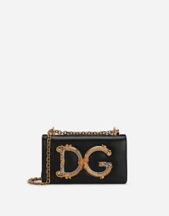 Calfskin DG Girls phone bag