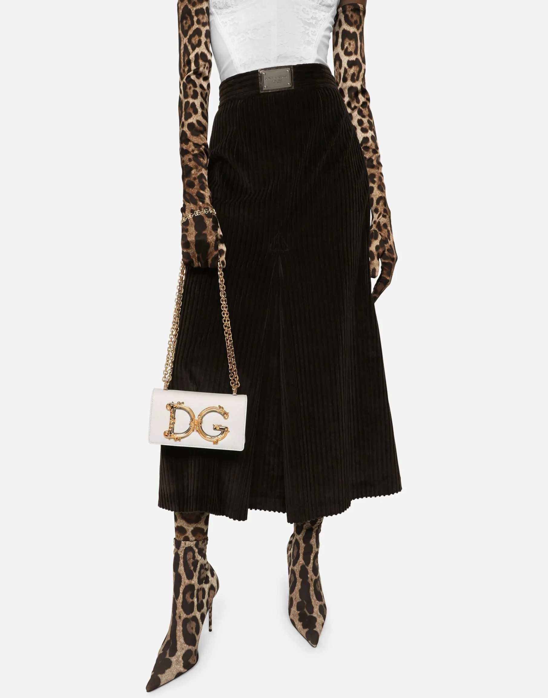 Calfskin DG Girls phone bag