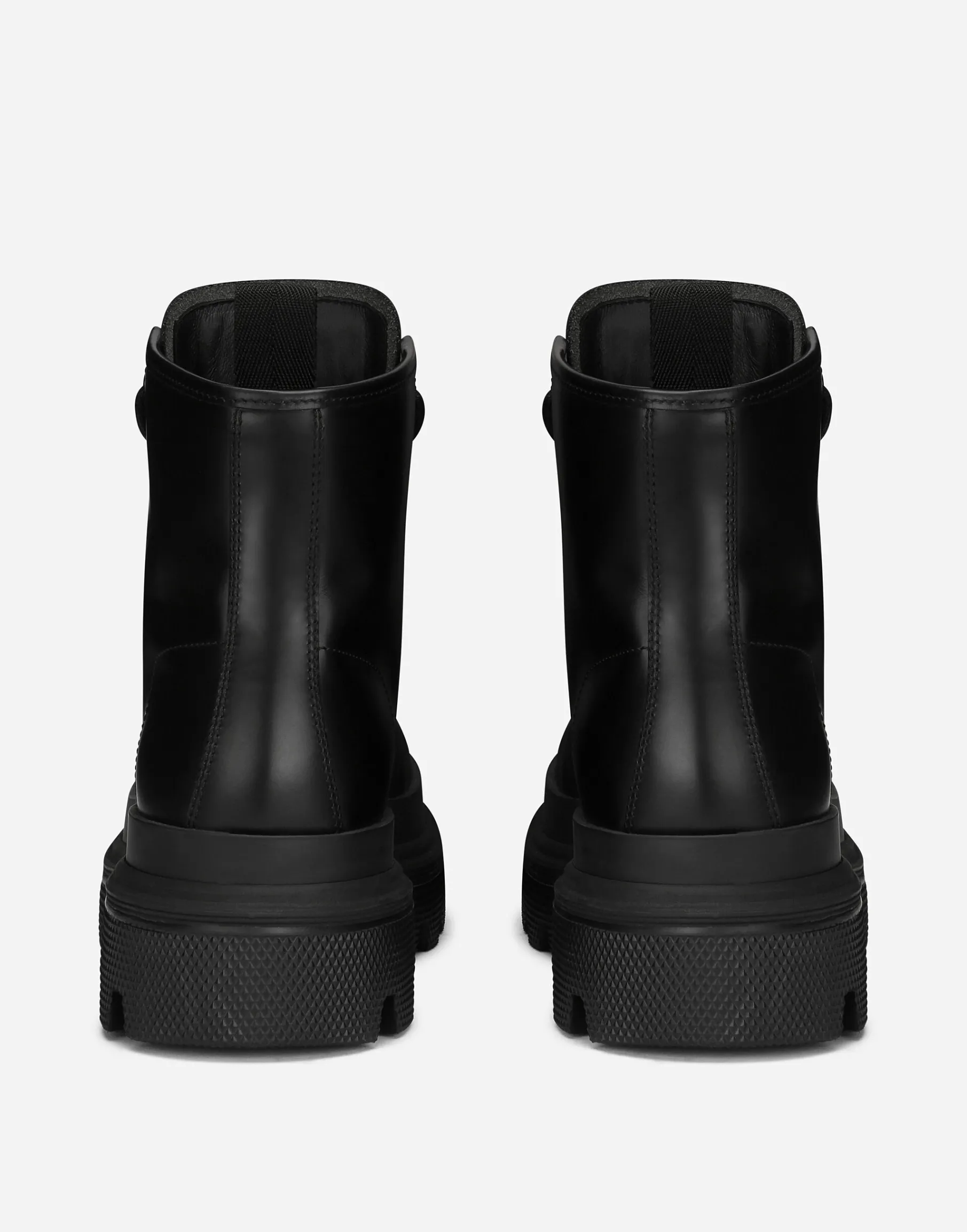 Calfskin hi-trekking ankle boots