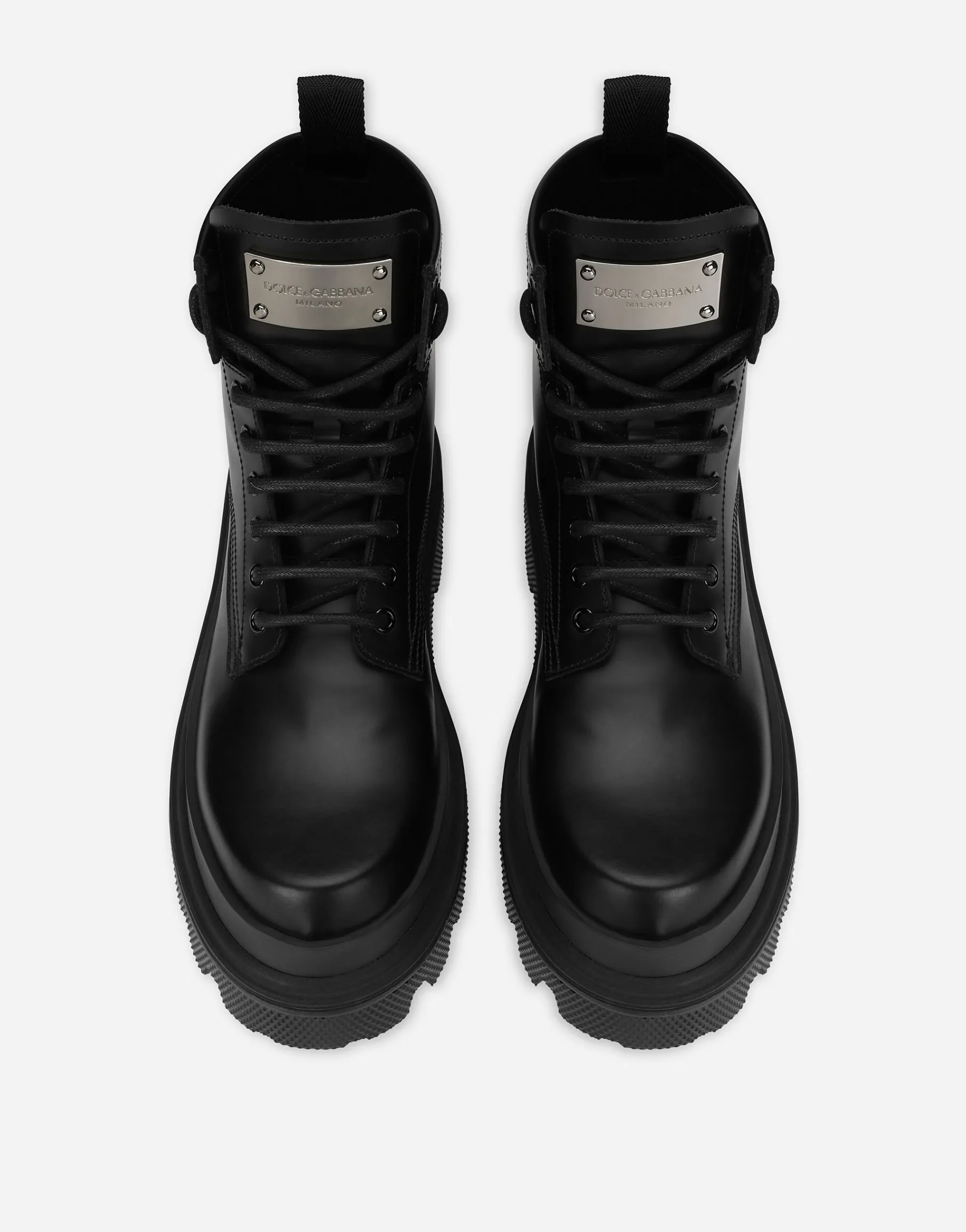 Calfskin hi-trekking ankle boots