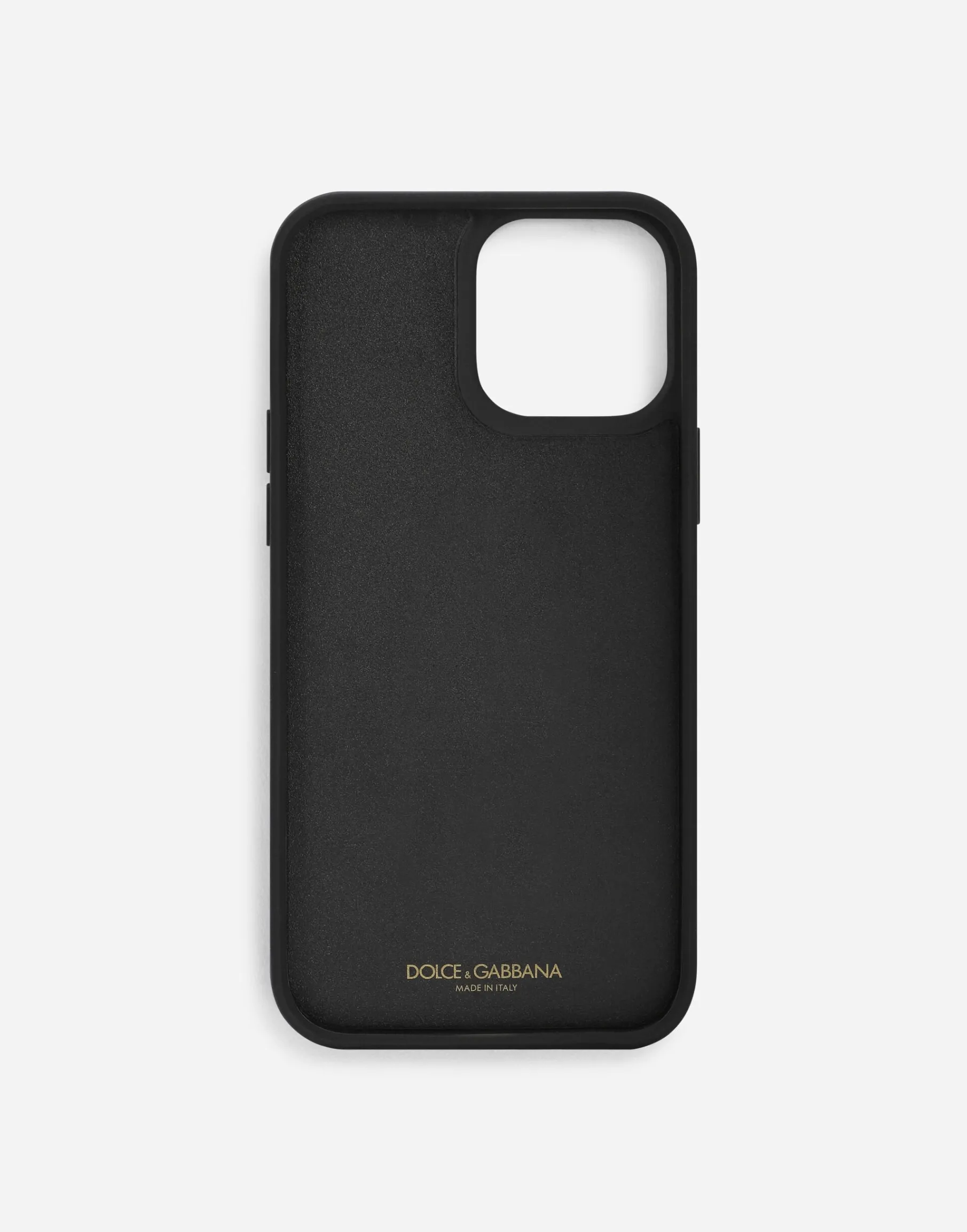Calfskin iPhone 13 Pro Max cover with logo tag
