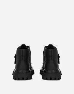 Calfskin nappa ankle boots with embossed DG logo