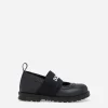 Calfskin nappa ballet flats with branded elastic
