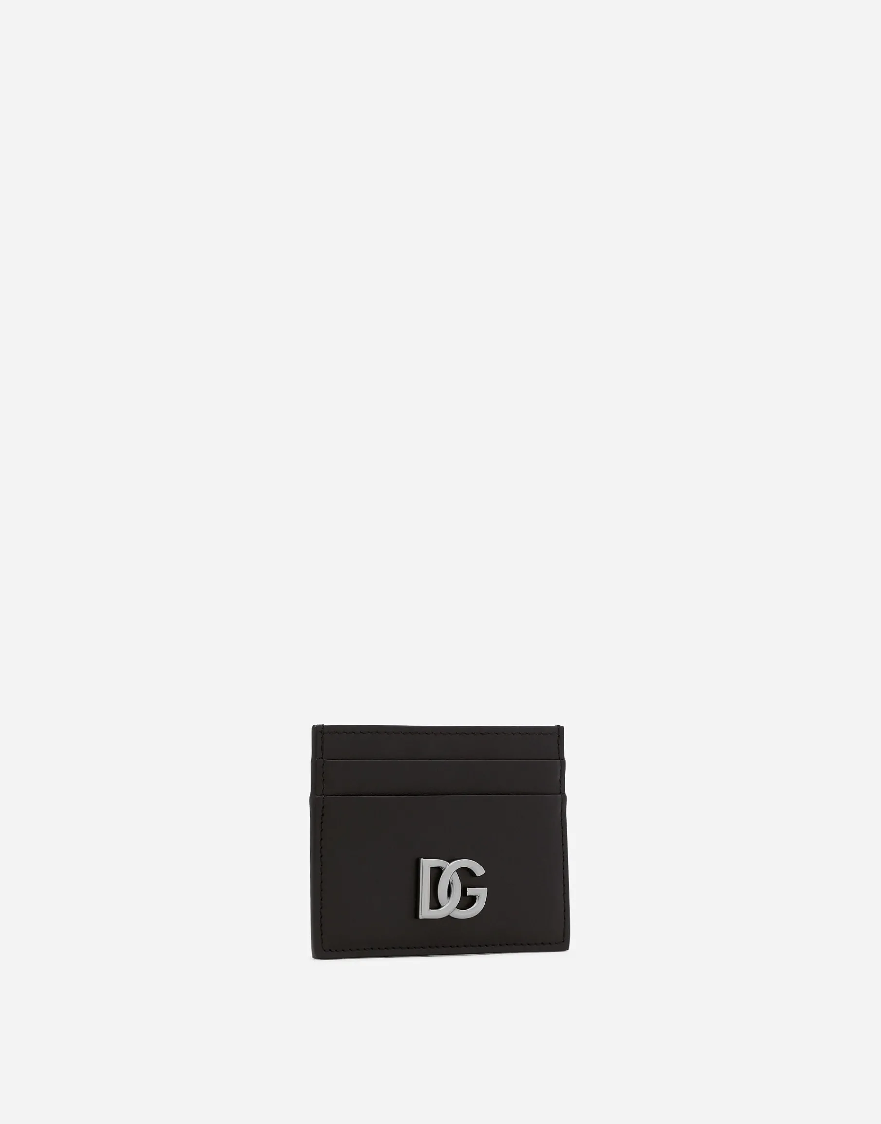 Calfskin nappa card holder with DG logo