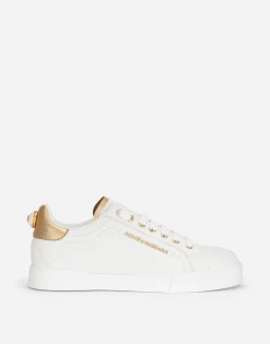 Calfskin nappa Portofino sneakers with lettering