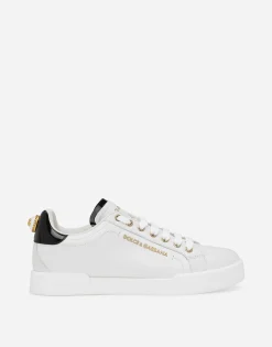 Calfskin nappa Portofino sneakers with lettering