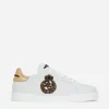 Calfskin nappa Portofino sneakers with crown patch