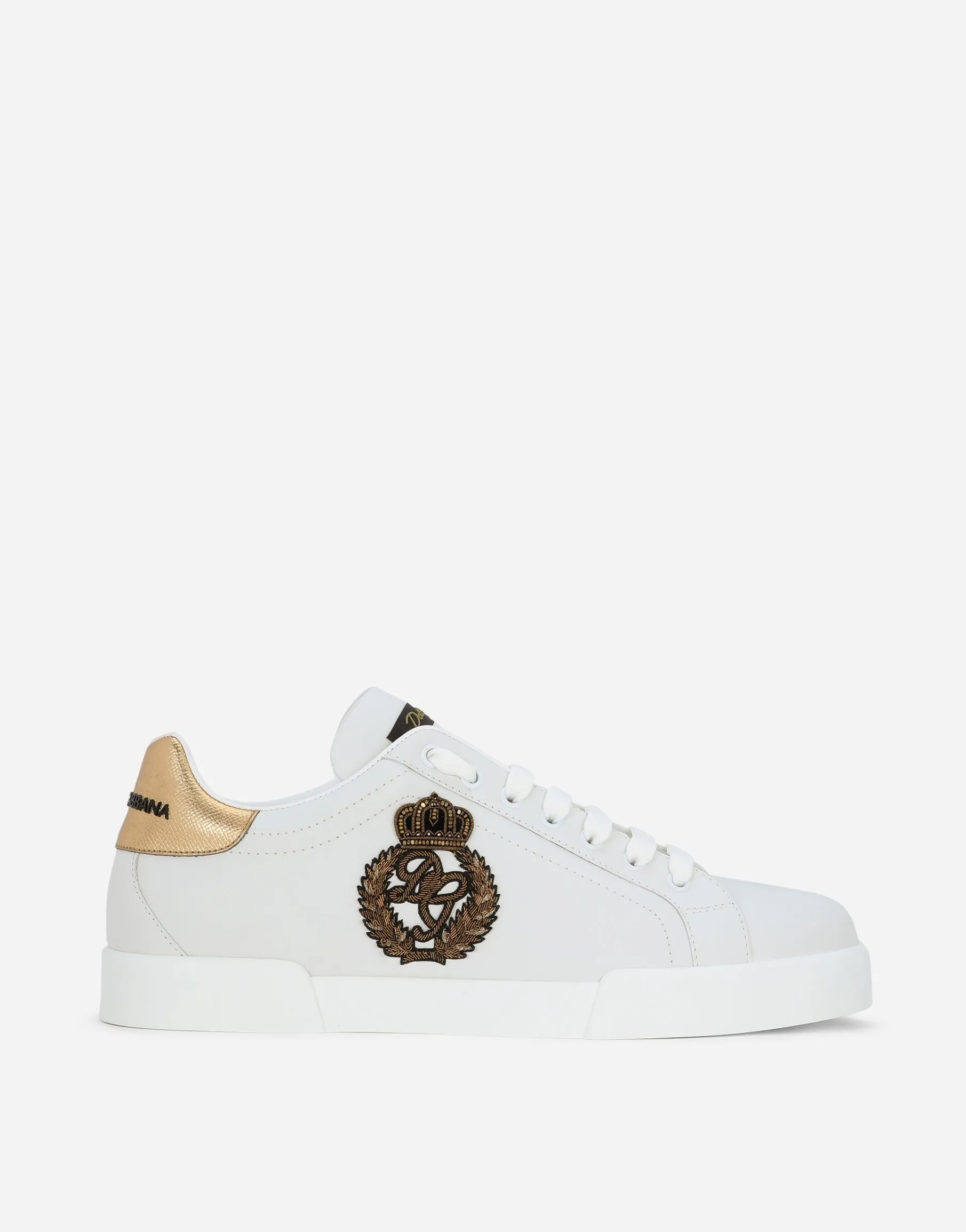 Calfskin nappa Portofino sneakers with crown patch
