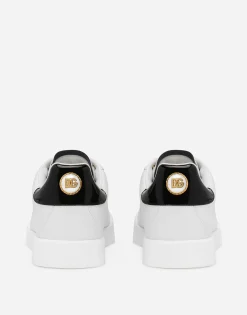 Calfskin nappa Portofino sneakers with lettering