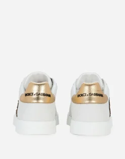 Calfskin nappa Portofino sneakers with crown patch