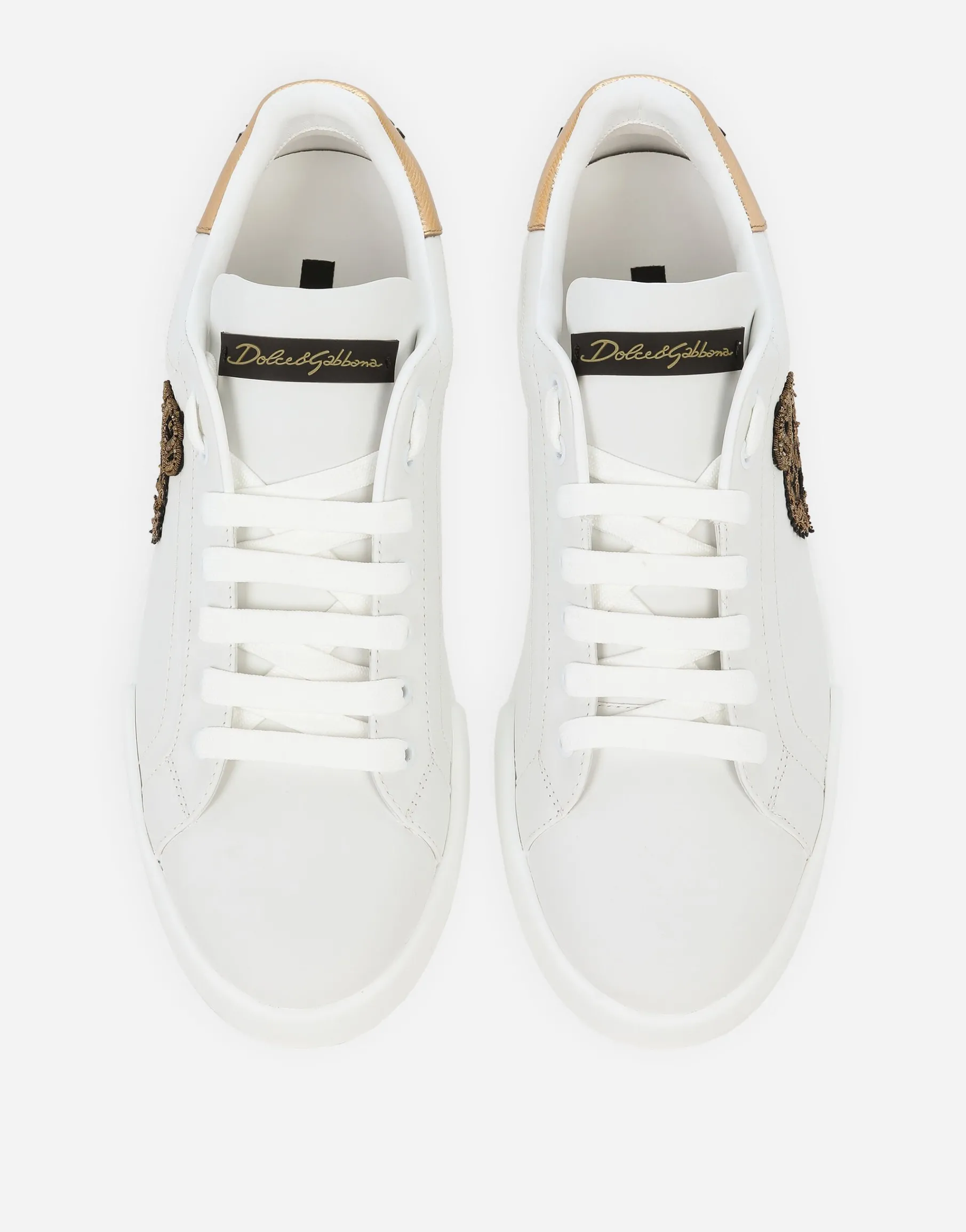Calfskin nappa Portofino sneakers with crown patch