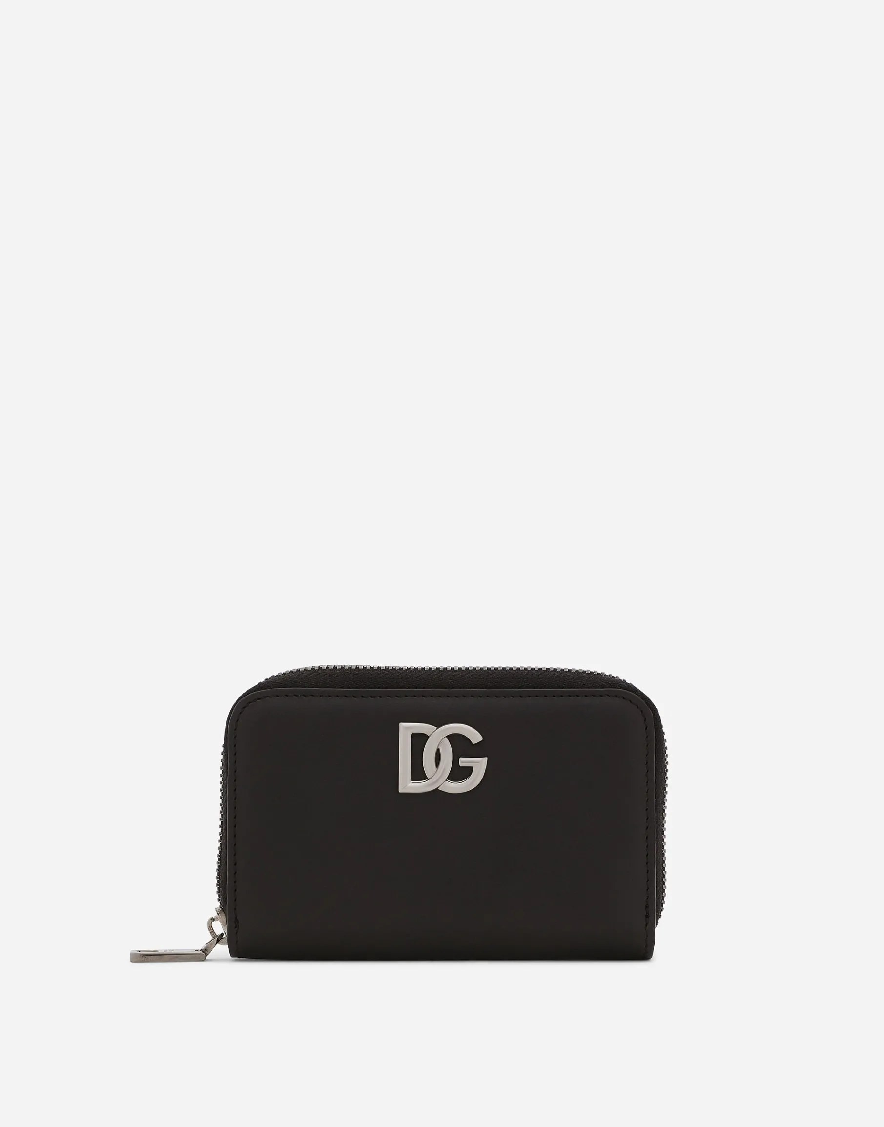 Calfskin nappa wallet with DG logo