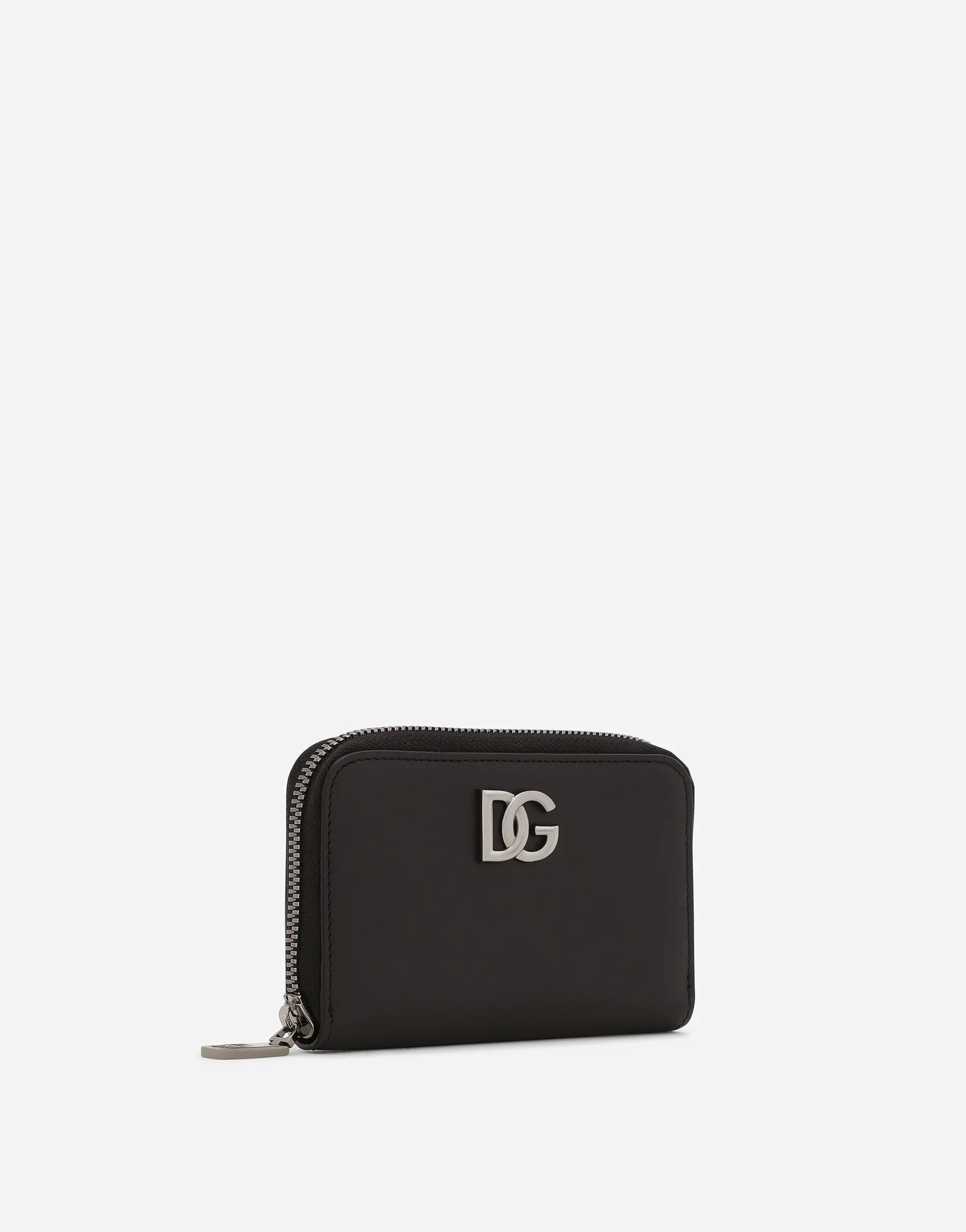 Calfskin nappa wallet with DG logo
