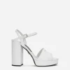Calfskin platform sandals