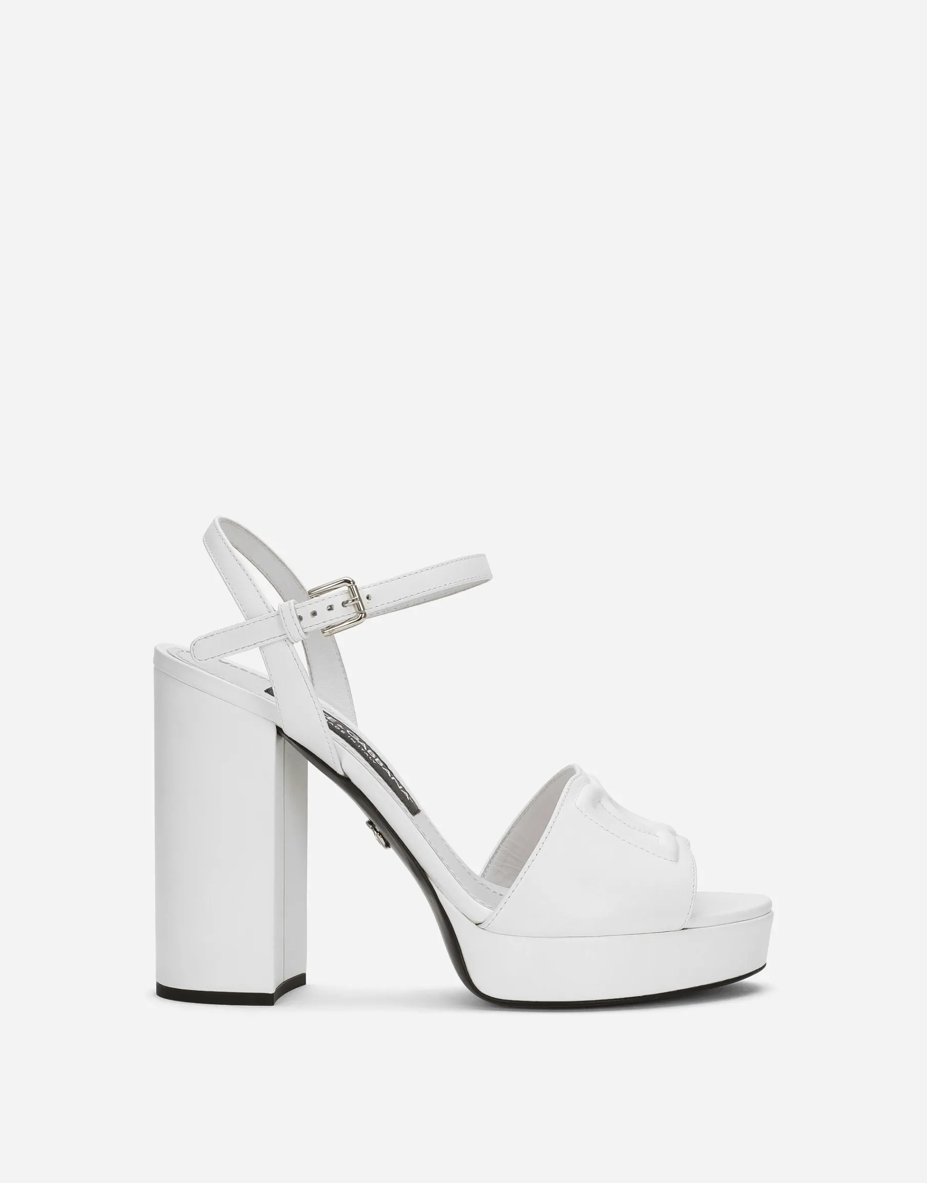 Calfskin platform sandals