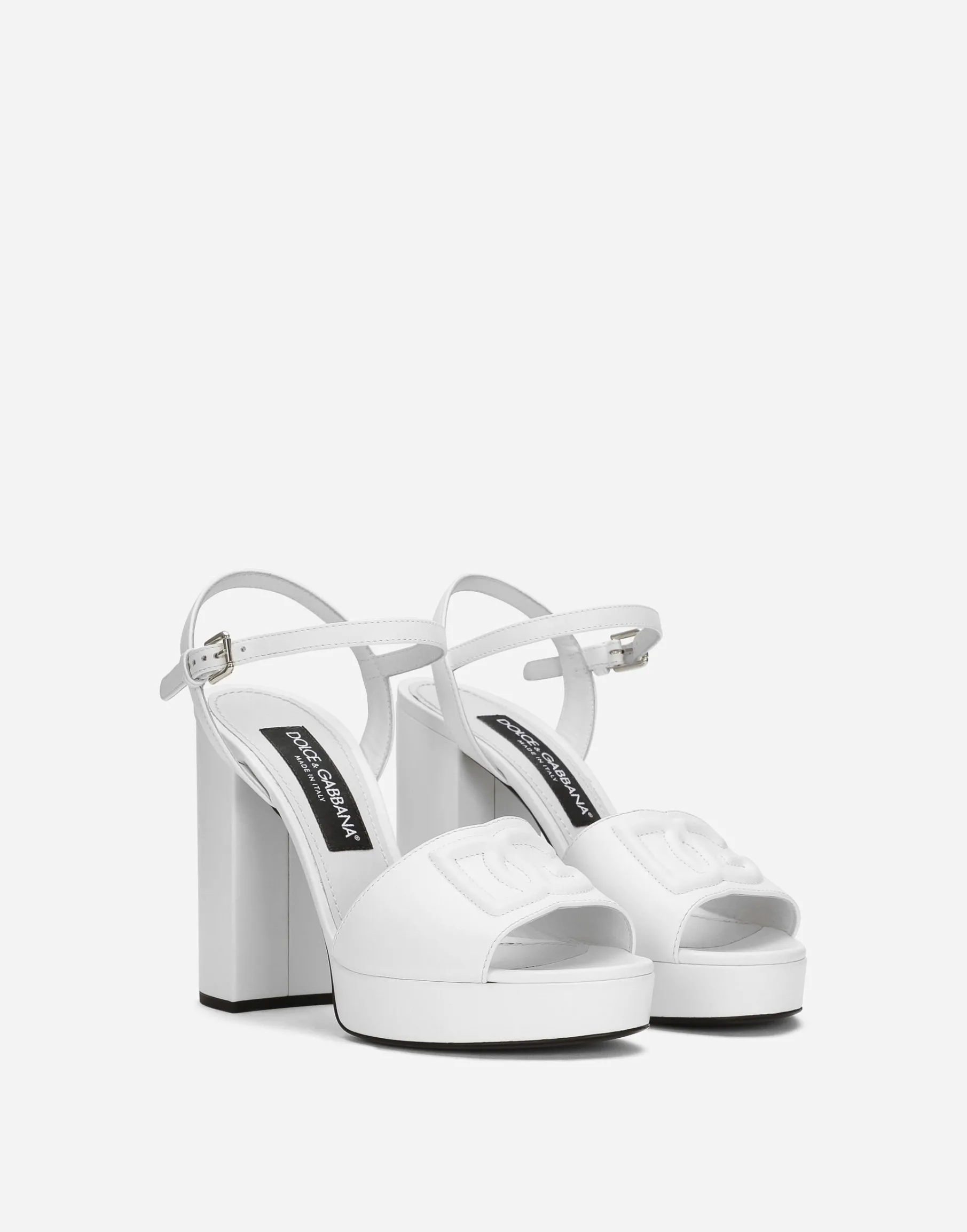 Calfskin platform sandals