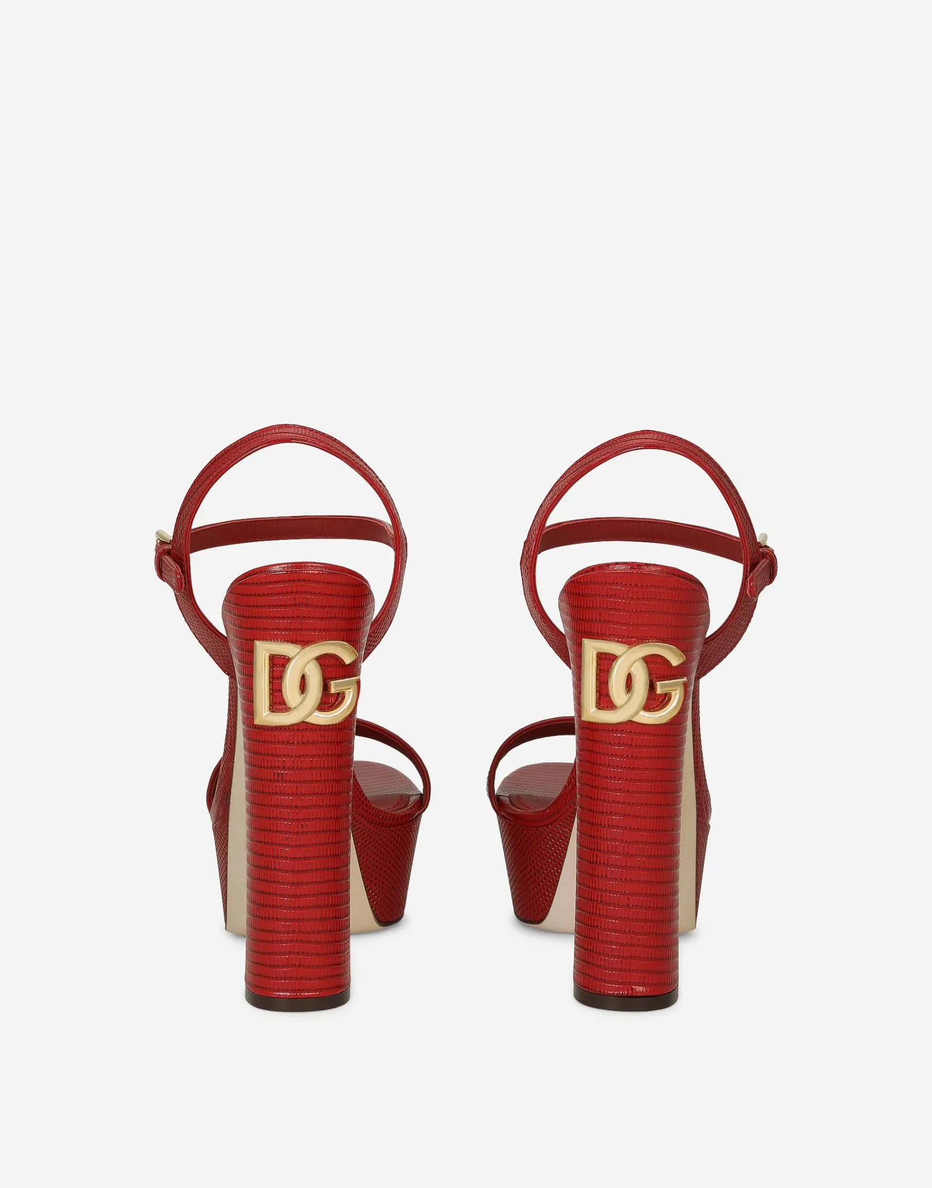 Calfskin platform sandals