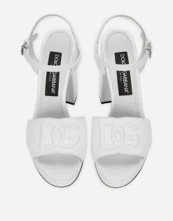 Calfskin platform sandals
