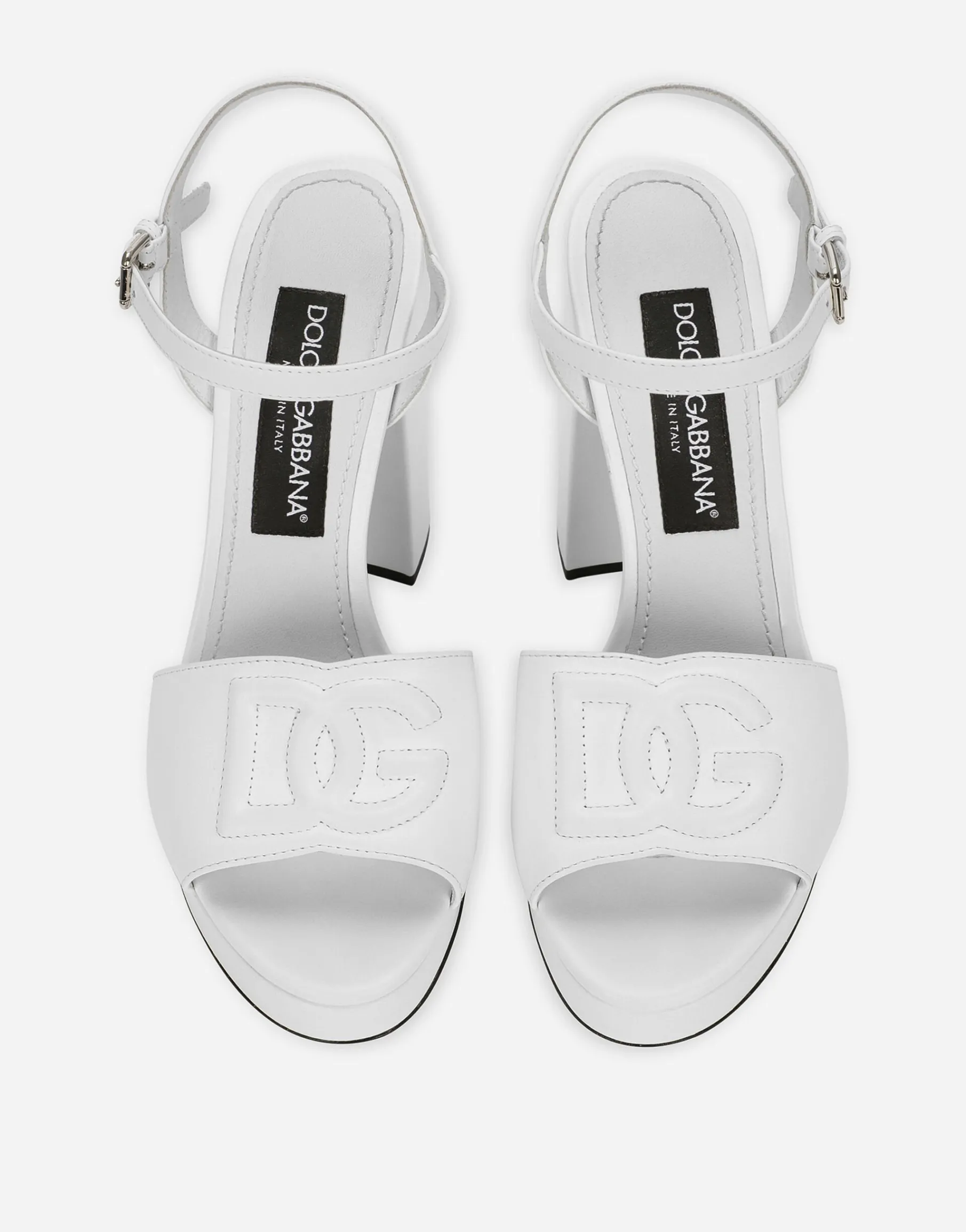 Calfskin platform sandals