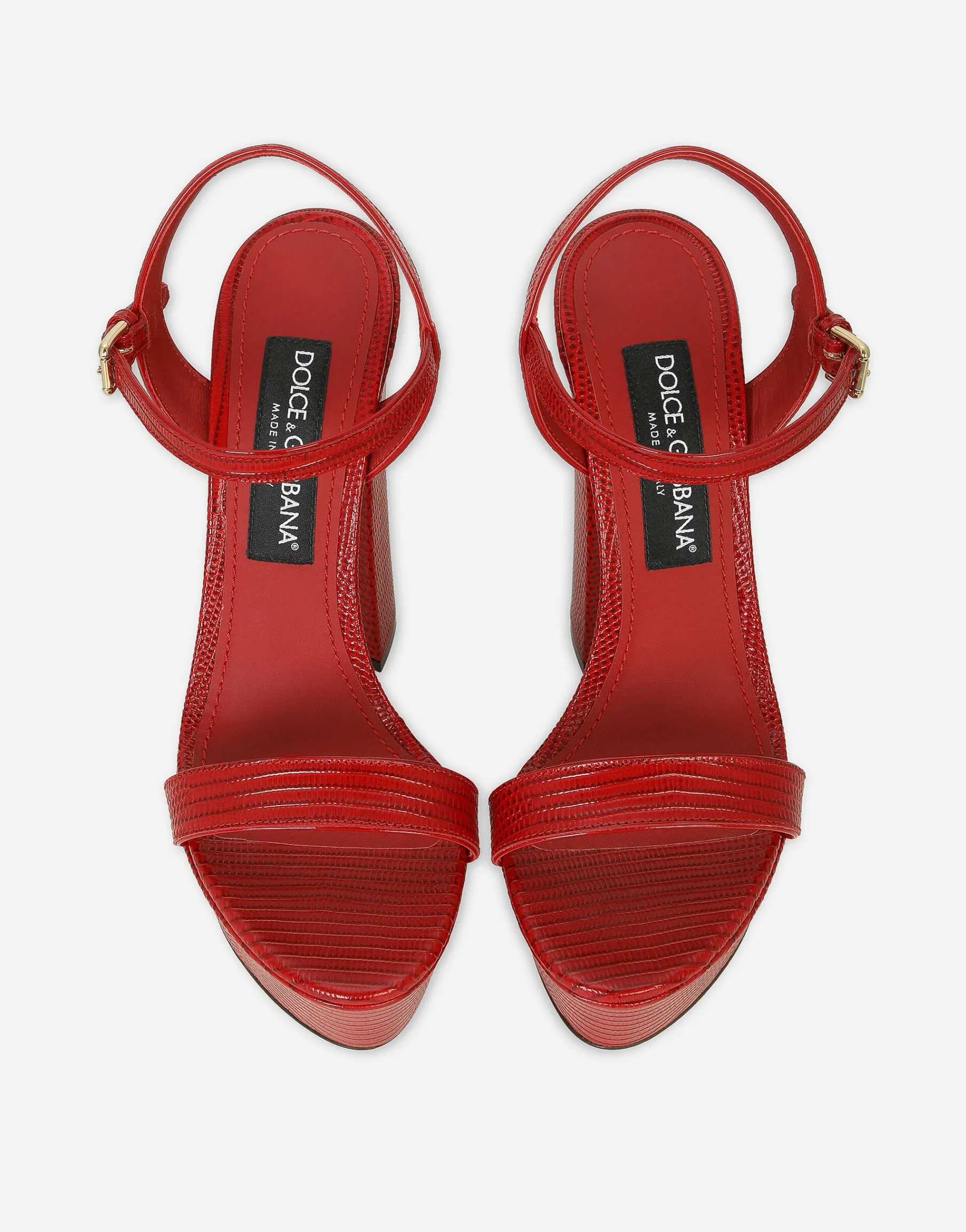 Calfskin platform sandals