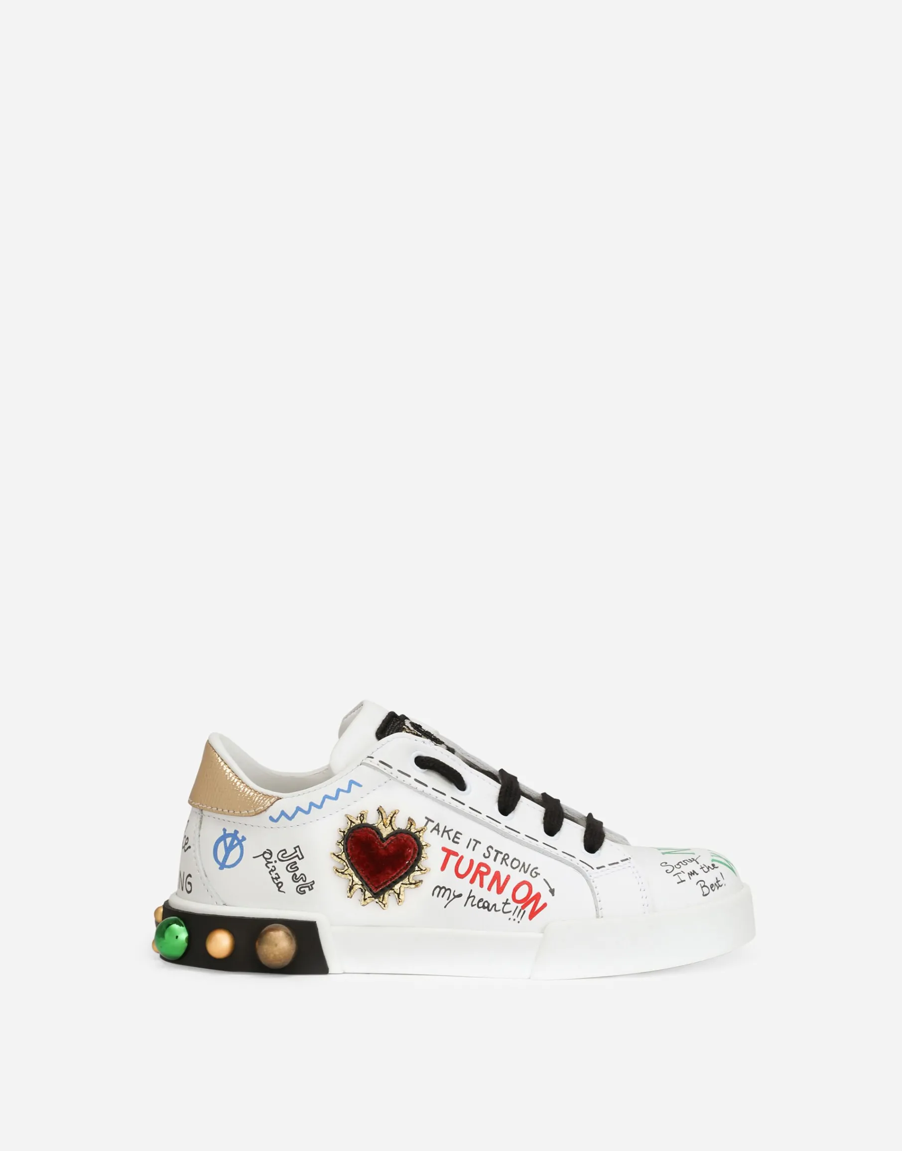 Calfskin Portofino DG King sneakers