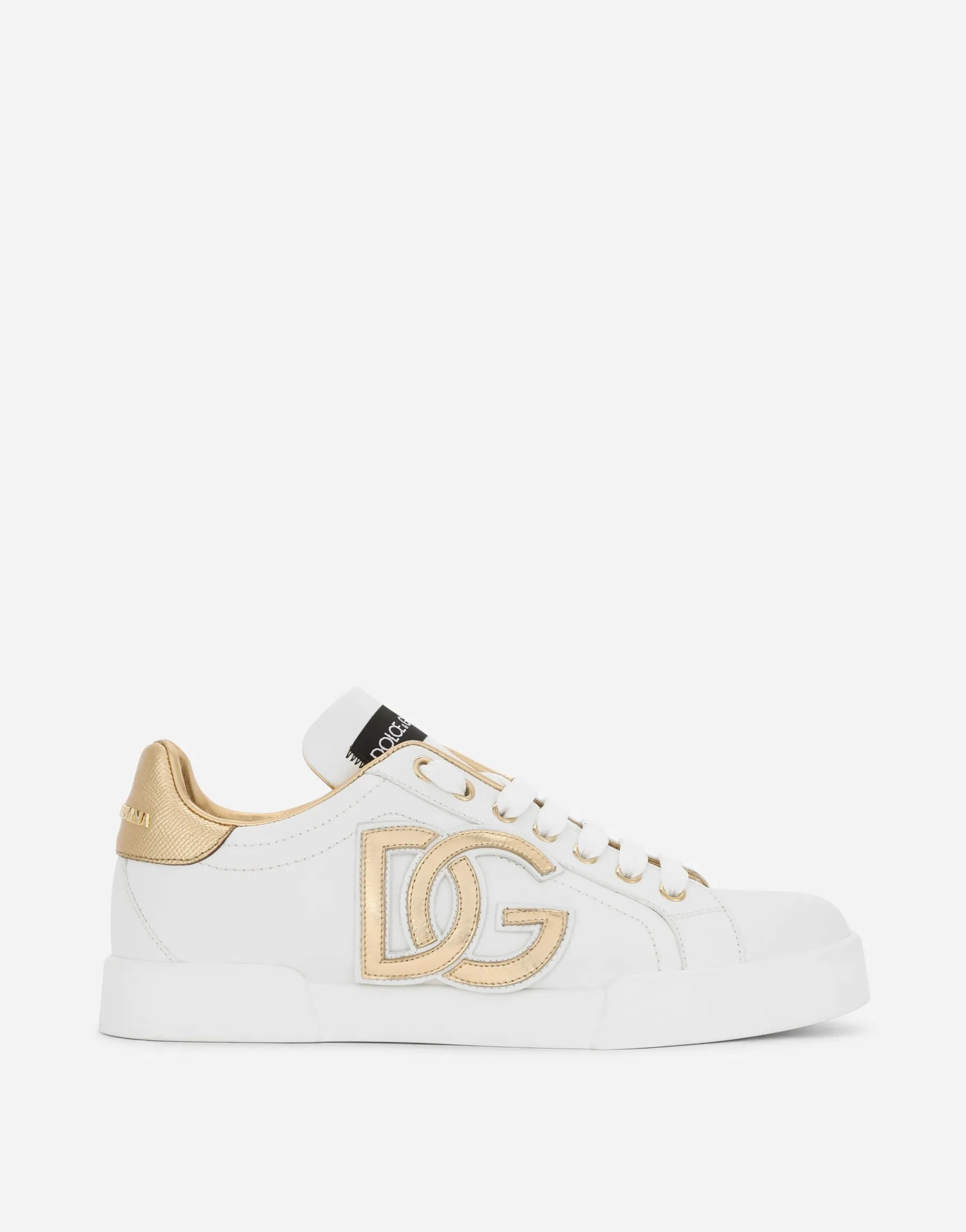 Calfskin Portofino sneakers with DG logo