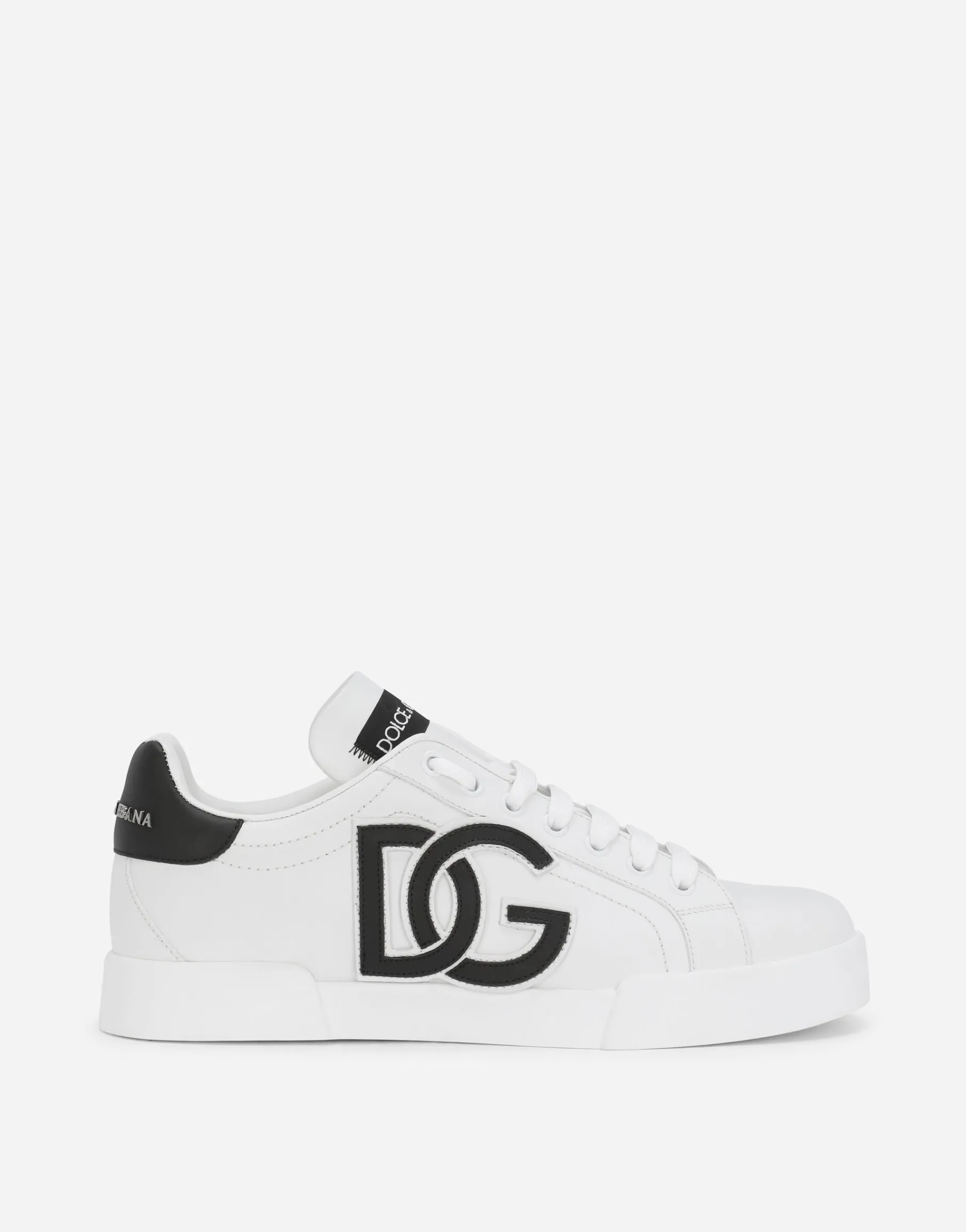 Calfskin Portofino sneakers with DG logo