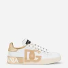 Calfskin Portofino sneakers with DG logo