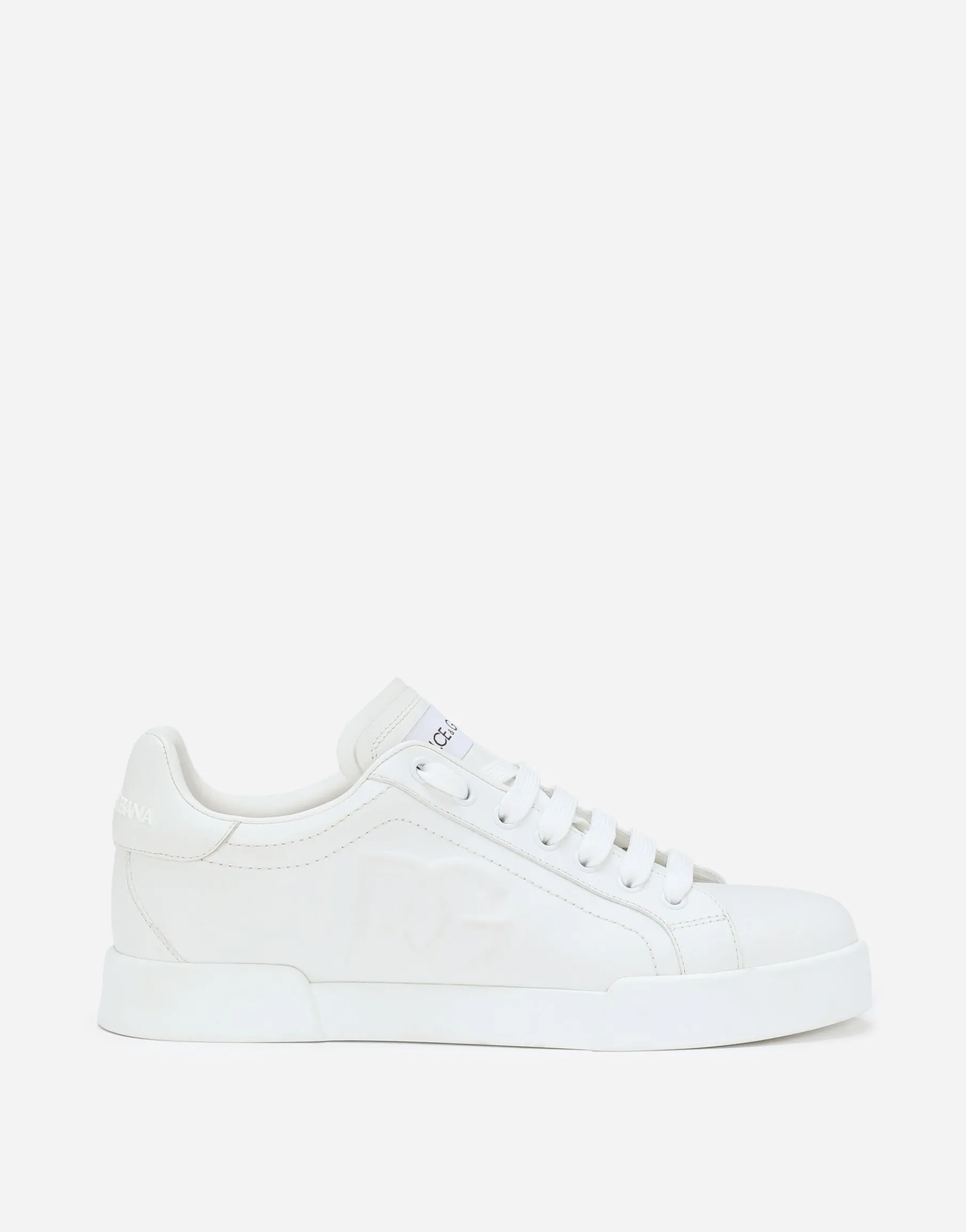 Calfskin Portofino sneakers with DG logo