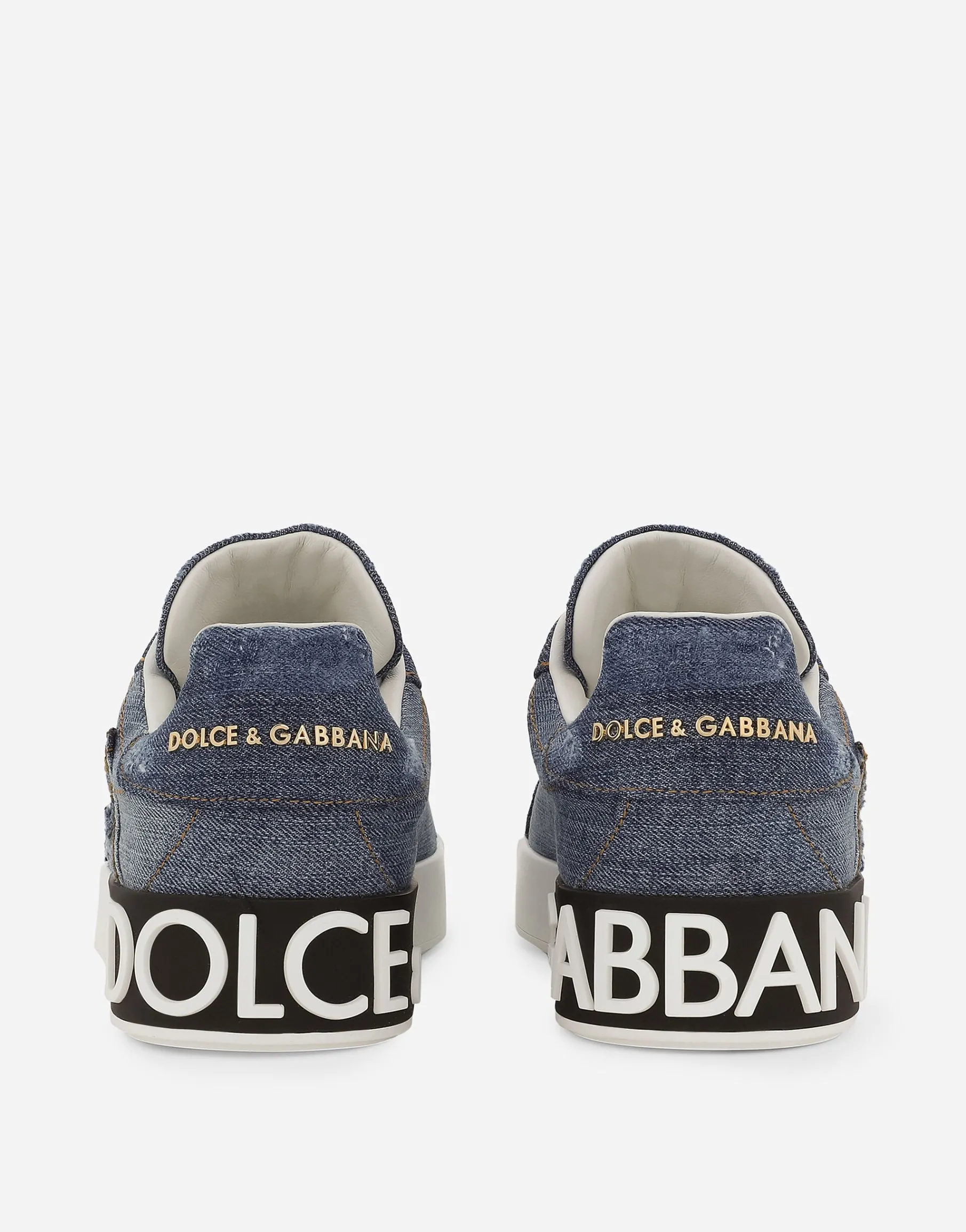 Calfskin Portofino sneakers with DG logo