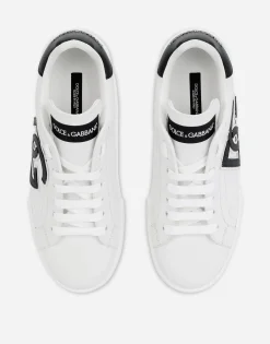 Calfskin Portofino sneakers with DG logo