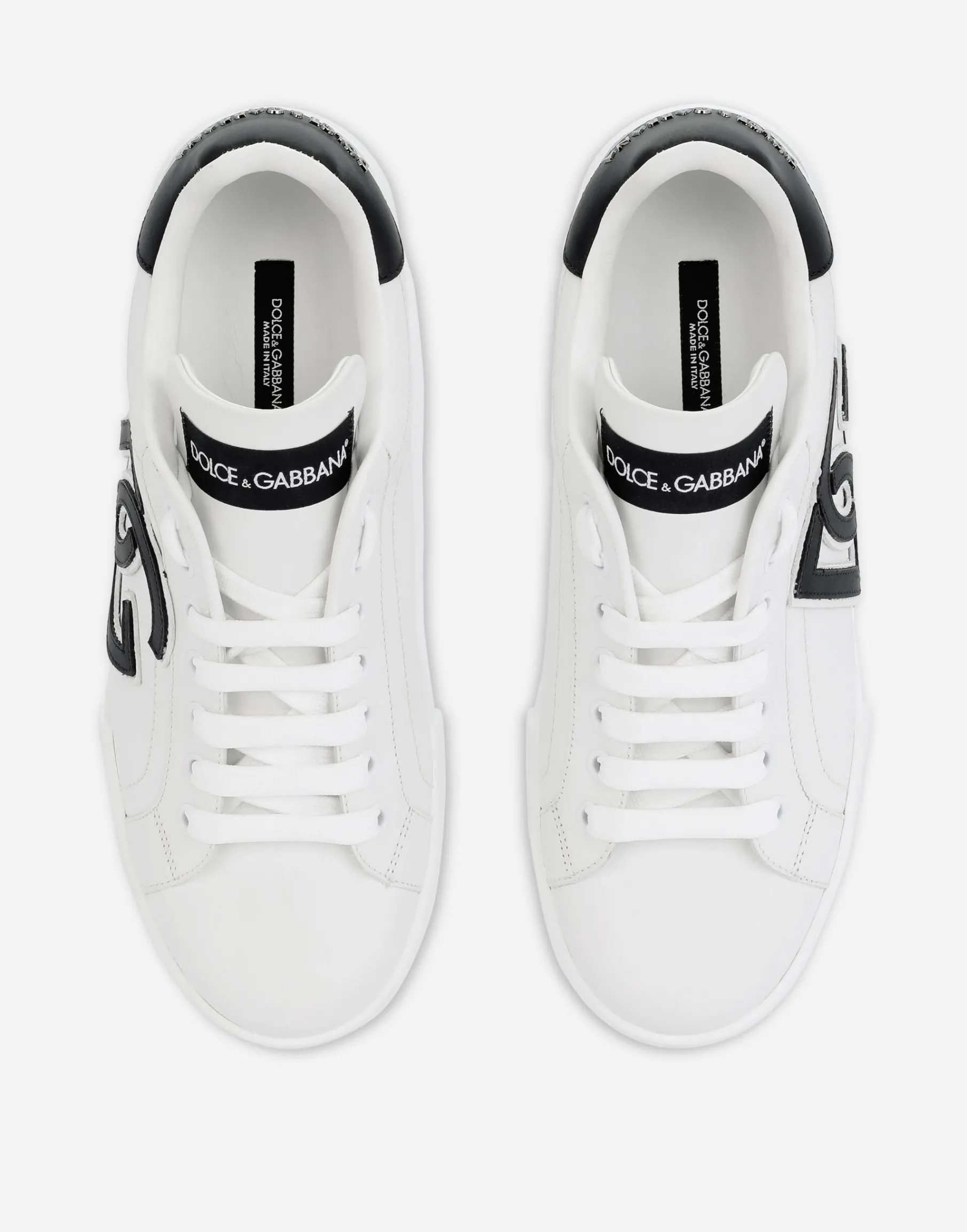 Calfskin Portofino sneakers with DG logo