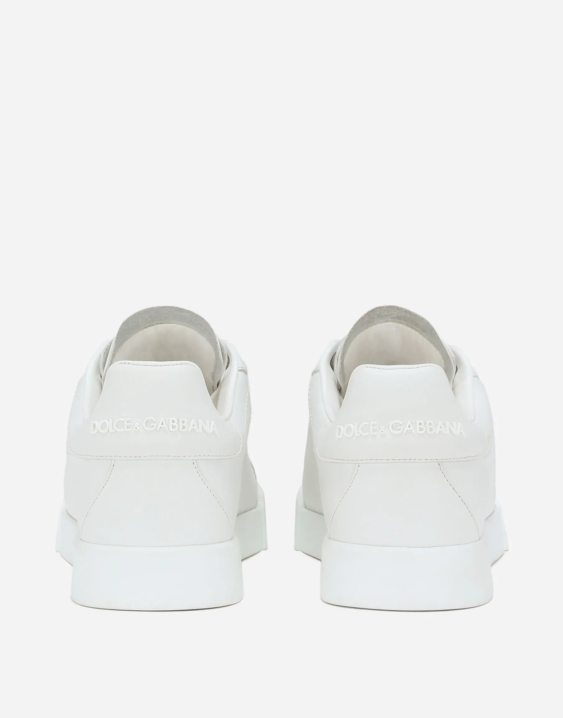Calfskin Portofino sneakers with DG logo